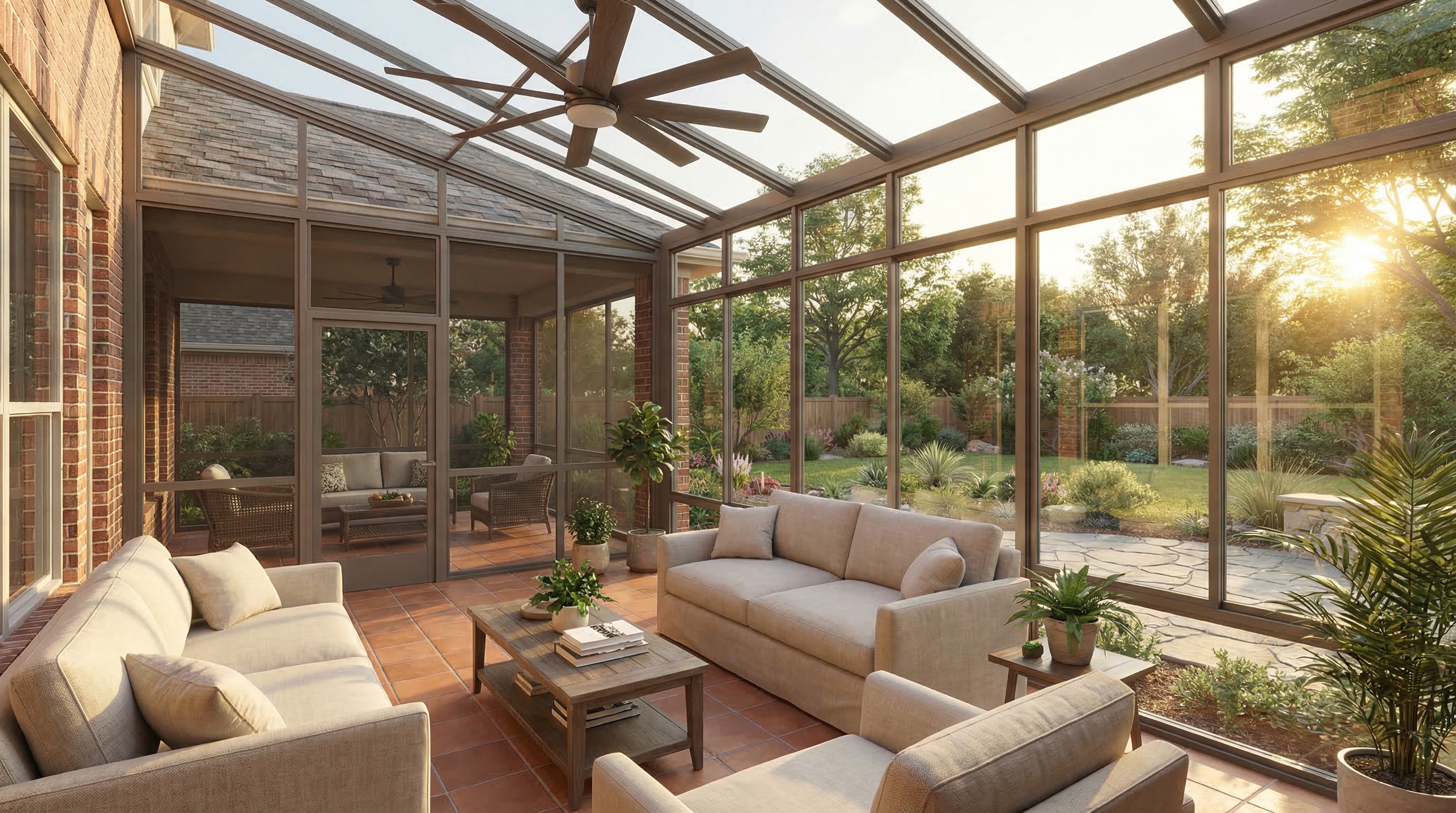 Sunroom & Screen Enclosure — Allen, TX — Horizon Studio